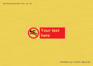 Custom No swimming prohibition Sign